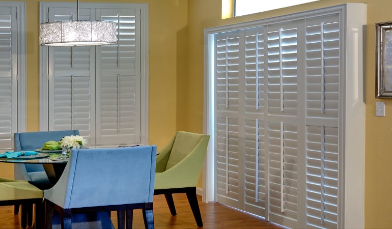 Patio Doors with Plantation Shutters in Charlotte